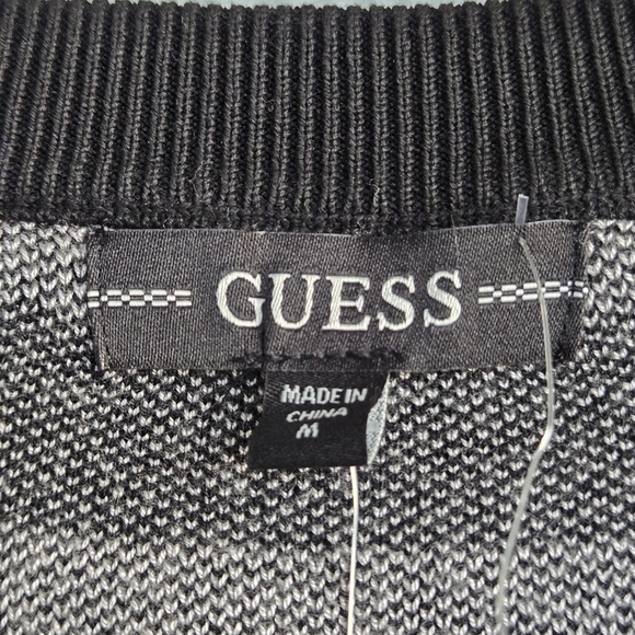 Guess Black and Gray Patterned Sweater - Picture 4 of 7